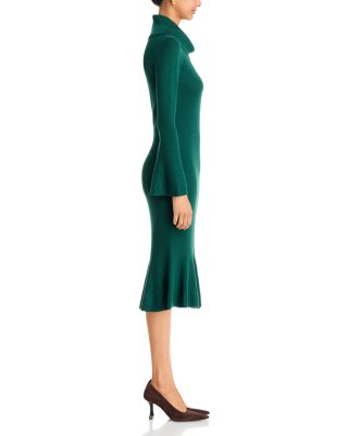 winter dresses green for Women style it with cream