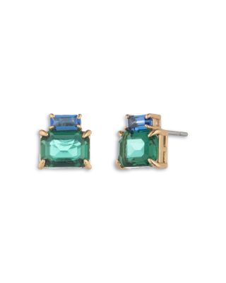 Baguette Stone Stud Earrings