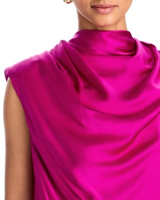 Farah Draped Neck Midi Dress - thumbnail 7