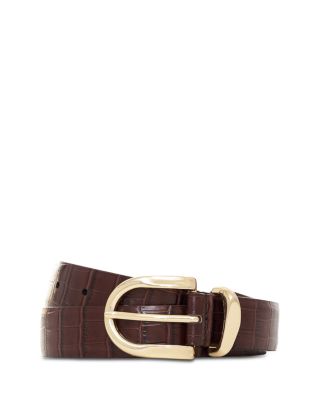 All Day Croc Leather Belt