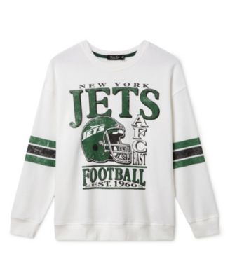Women's NFL New York Jets Oversized Striped Fleece