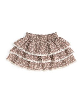  Unisex Vintage-Like Floral Skort