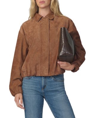 The Bella Suede Bomber Jacket