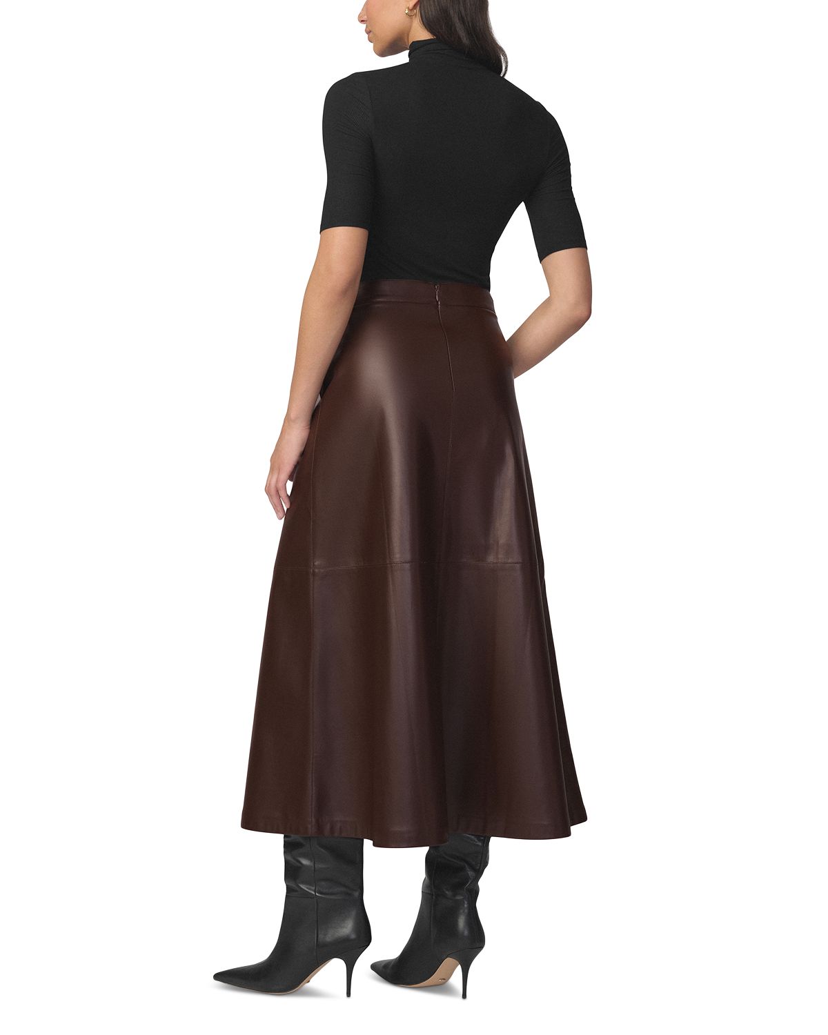 The Tavi Faux Leather Skirt thumbnail 3
