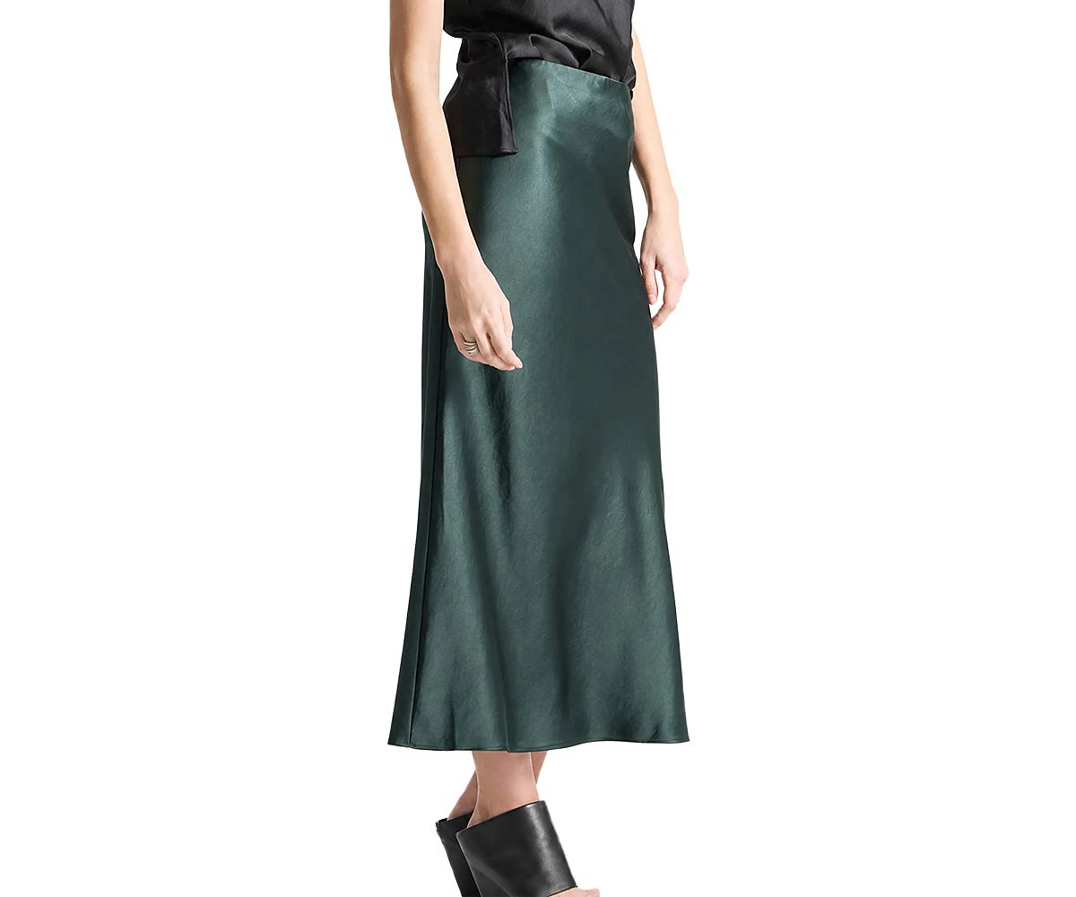 Saint Art Talia Charmeuse Maxi Skirt