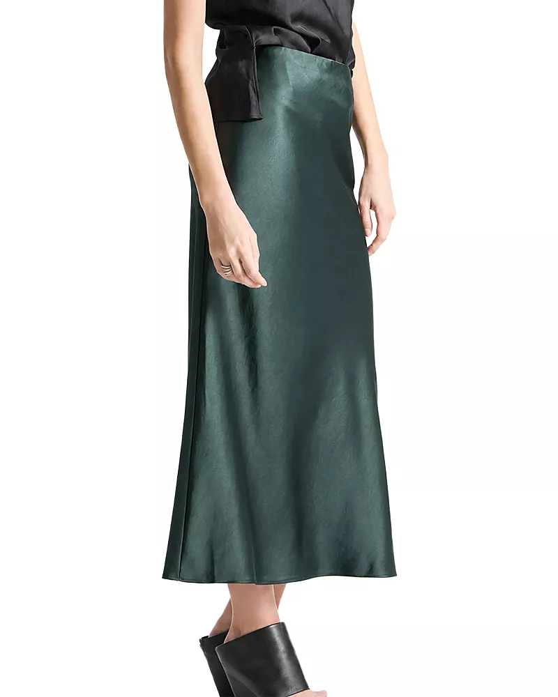 Saint Art Talia Charmeuse Maxi Skirt