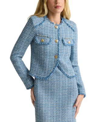 Cotton Blend Tweed Jacket