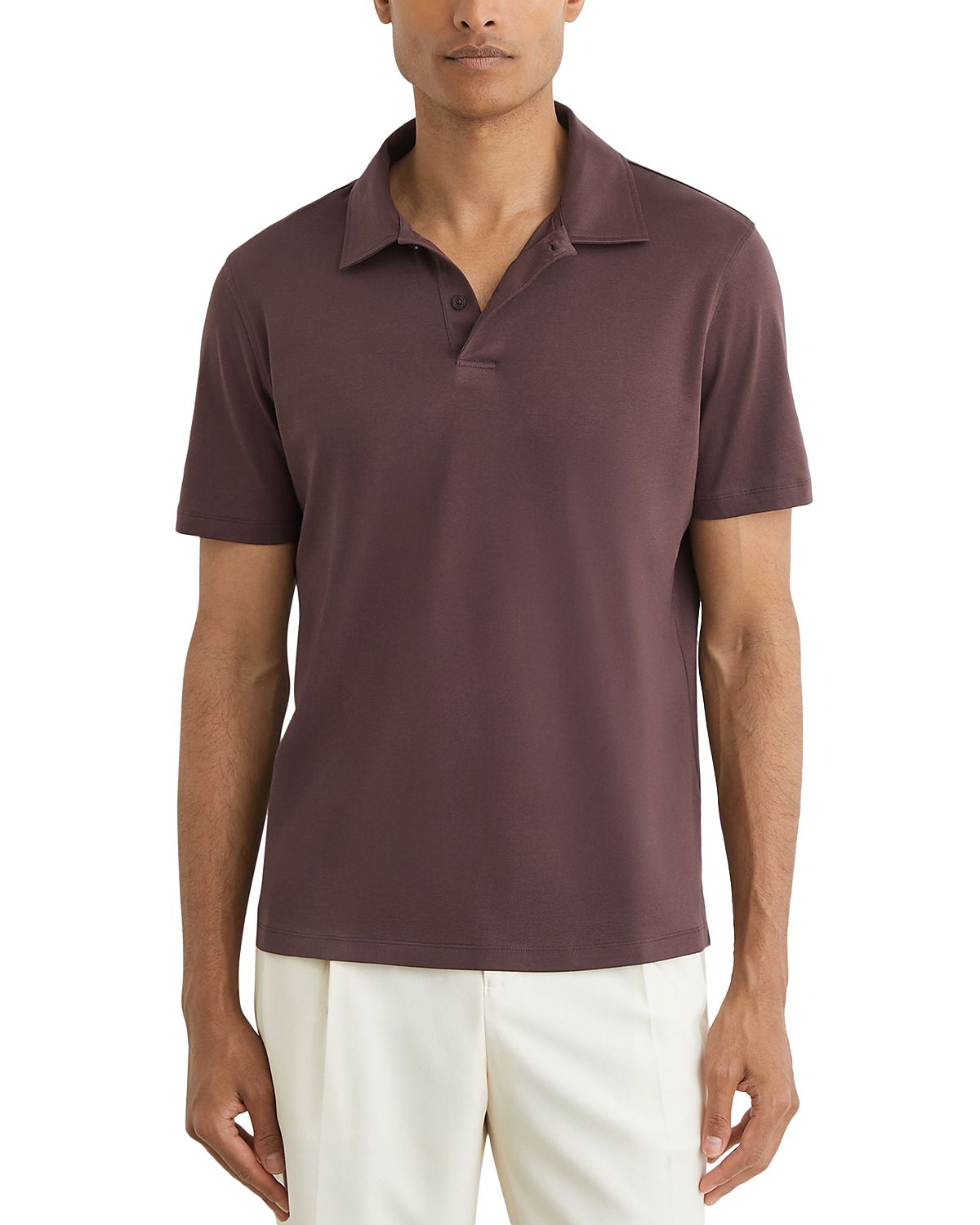 Reiss Earl Airwater Cotton Polo Shirt