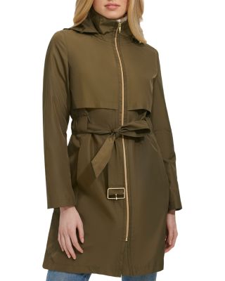 Zip Front Trench Rain Coat - thumbnail 5