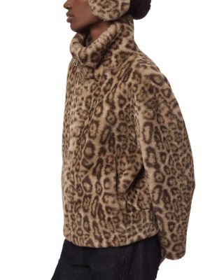 Brooks Leopard Faux Fur Coat - thumbnail 4