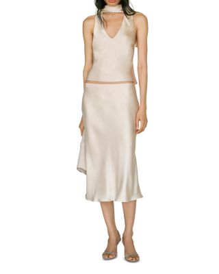 Pomelle Silk Two Piece Top & Skirt Set