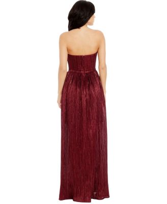 Audrina Plisse Maxi Gown - thumbnail 10
