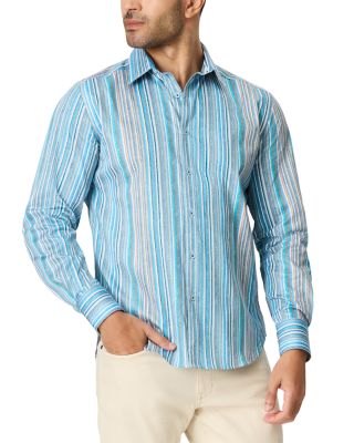 Rehan Long Sleeve Cotton Stretch Shirt