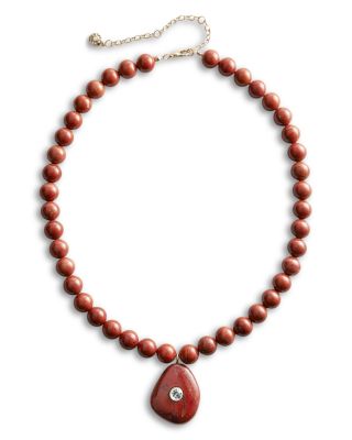 Jamie Gemstone Beaded Pendant Necklace, 17-20"