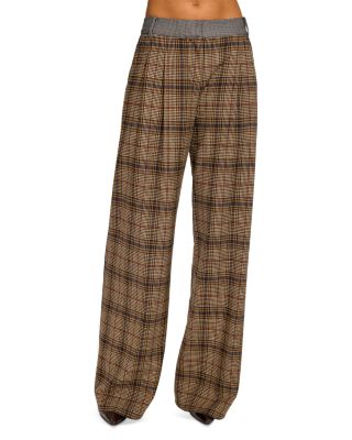 Leslie Plaid Combo Pants