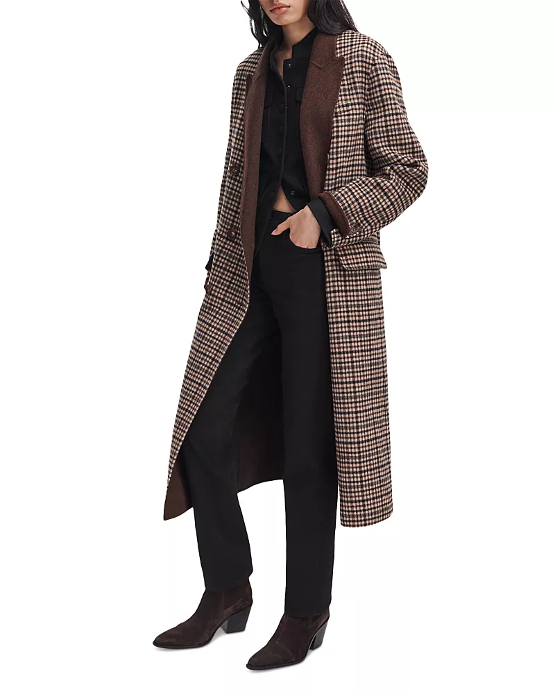 rag & bone Vasso Wool Plaid Coat