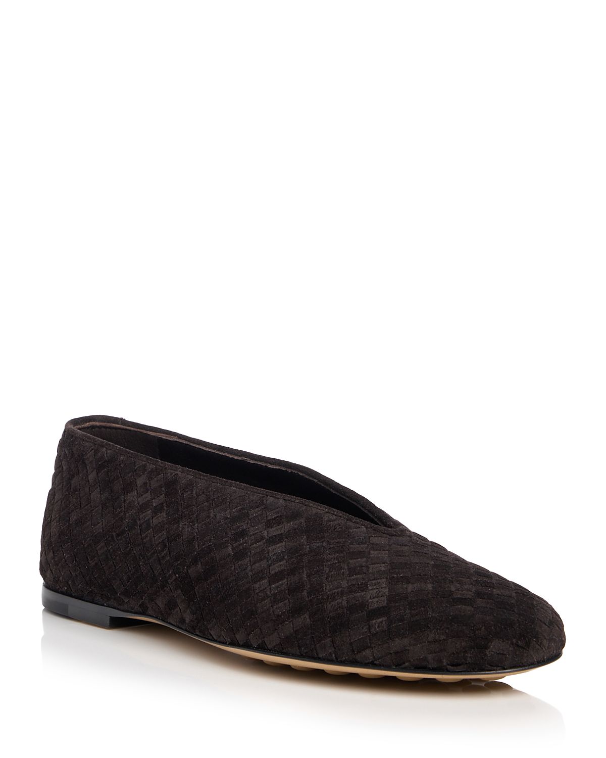Bottega Veneta Women's Rosa Intrecciato Ballet Flats