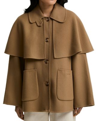 Aggy Wool Blend Cape Coat - thumbnail 6
