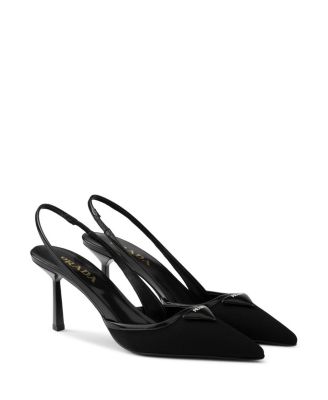  Women's Fabric Slingback Pumps
