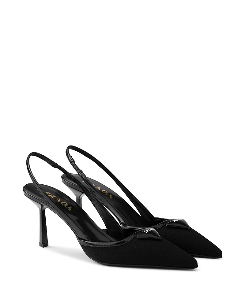 Prada Women's Fabric Slingback Pumps