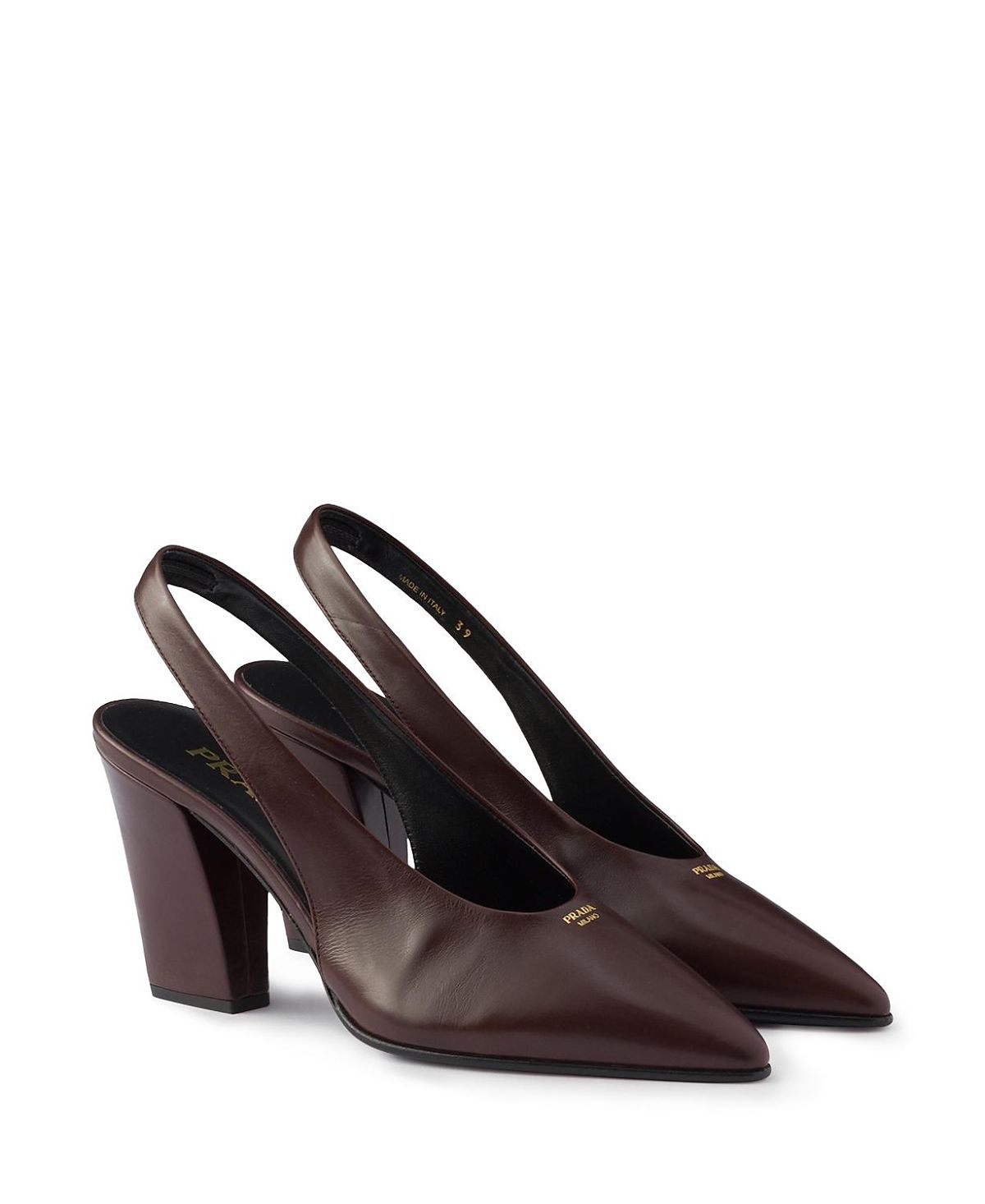 Prada Women's Leather Slingback Pumps