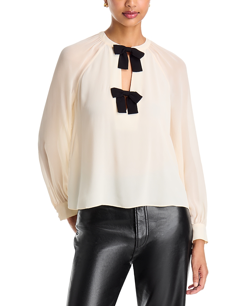 Generation Love Aurelia Bow Trim Raglan Sleeve Top