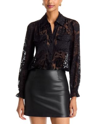 Priya Floral Burnout Blouse