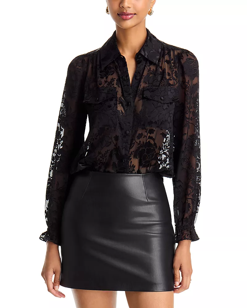 Generation Love Priya Floral Burnout Blouse