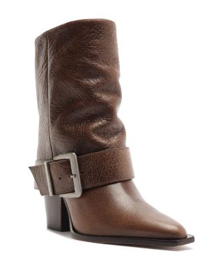 Women's Parker Leather Moto Boots