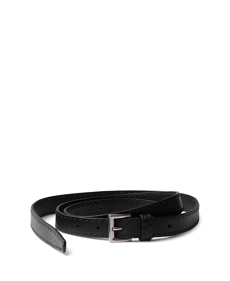 Prada Antiqued Leather Belt