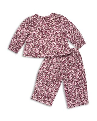 Girls' Dawson Printed Cotton Top & Pants Set - Baby