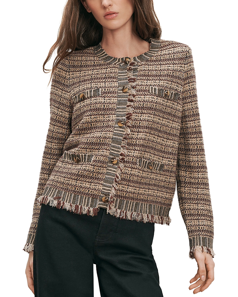 Veronica Beard Sariyah Button Front Knit Jacket