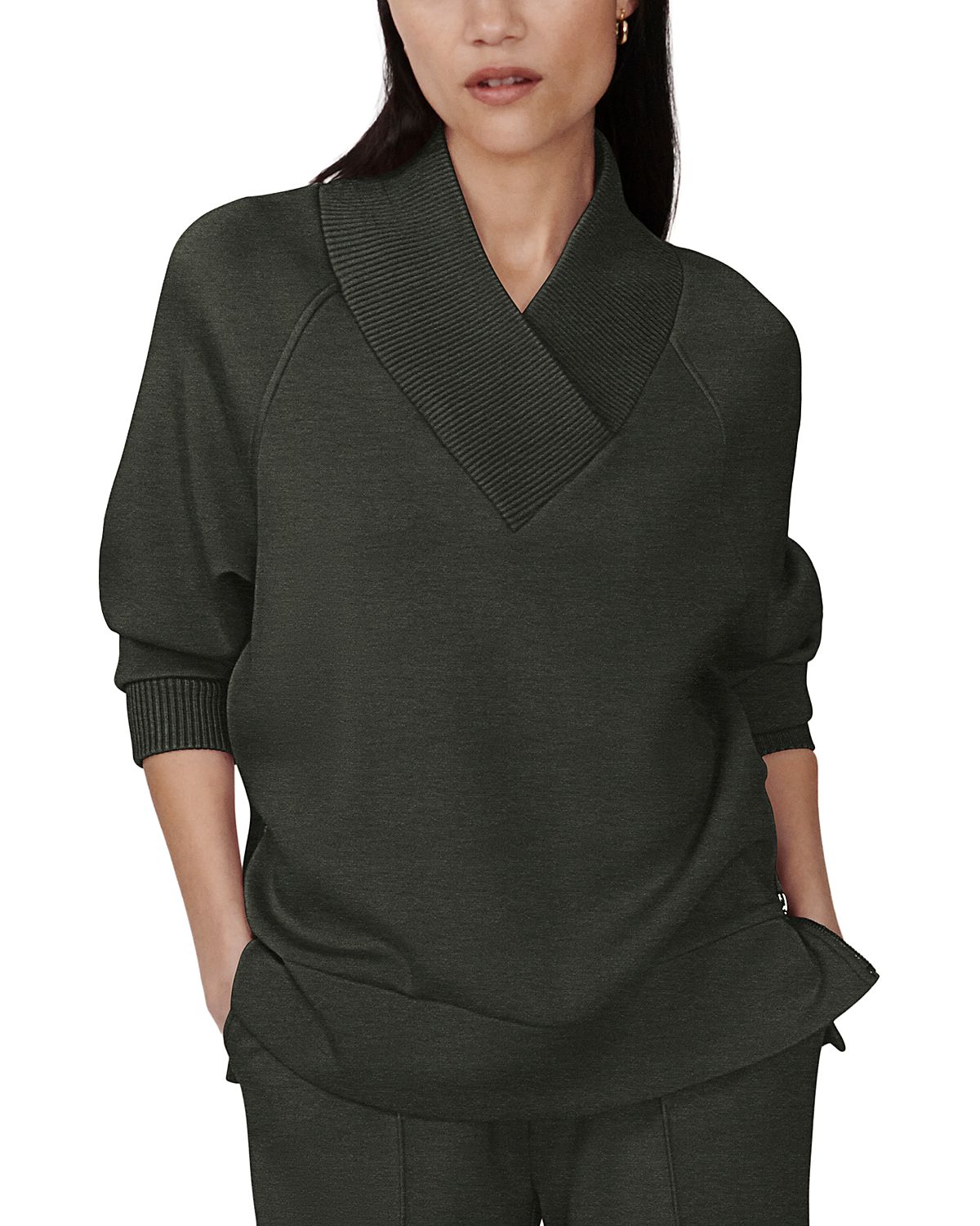 Varley Macie Side Zip Hem Sweatshirt