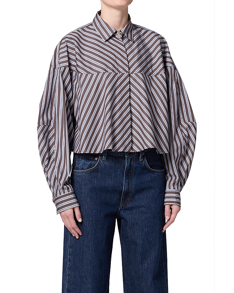 Agolde Agnes Cotton Button Front Shirt