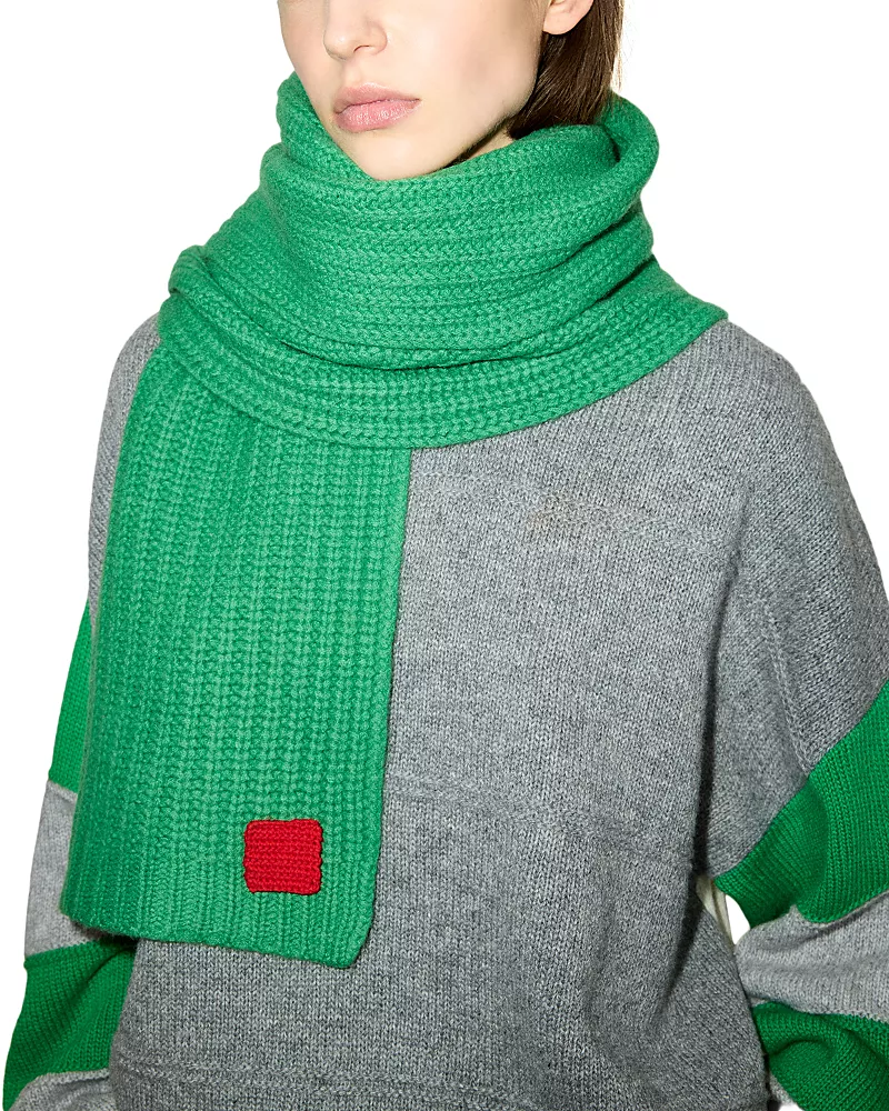 Max & Co. Abaccano Ribbed Wool Scarf
