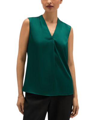 Alora V Neck Satin Blouse