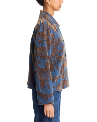 Faded Jacquard Denim Jacket - thumbnail 5