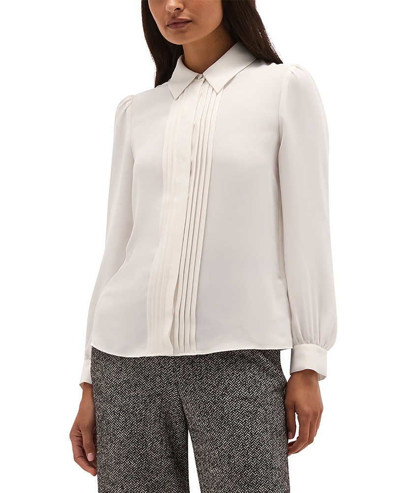 Hobbs London Ramona Pleat Front Shirt