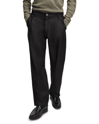 Cotton Relaxed Straight Fit Workwear Denim Trousers