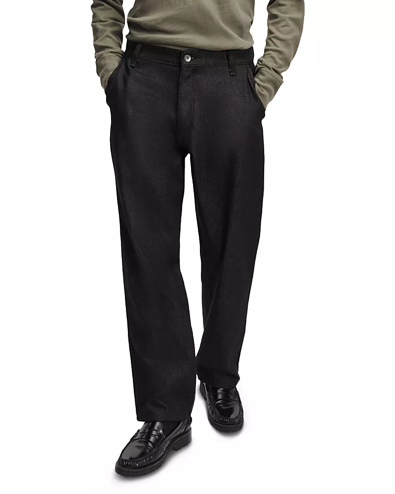 rag & bone Cotton Relaxed Straight Fit Workwear Denim Trousers