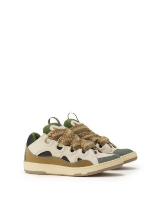 Men's Curb Sneakers in Leather