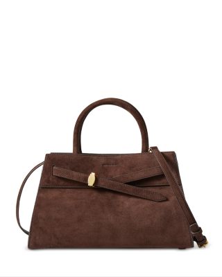 Suede Top Handle Bag