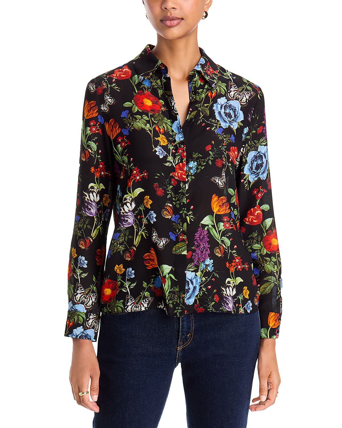 Alice and Olivia Willa Silk Shirt