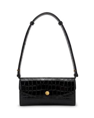 Croc Embossed Leather Crossbody