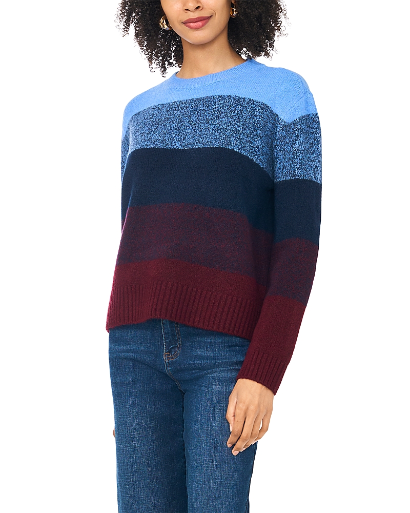 Vince Camuto Ombre Stripe Crewneck Sweater