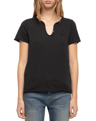 Zadig & Voltaire Cotton Cutout Back Tee