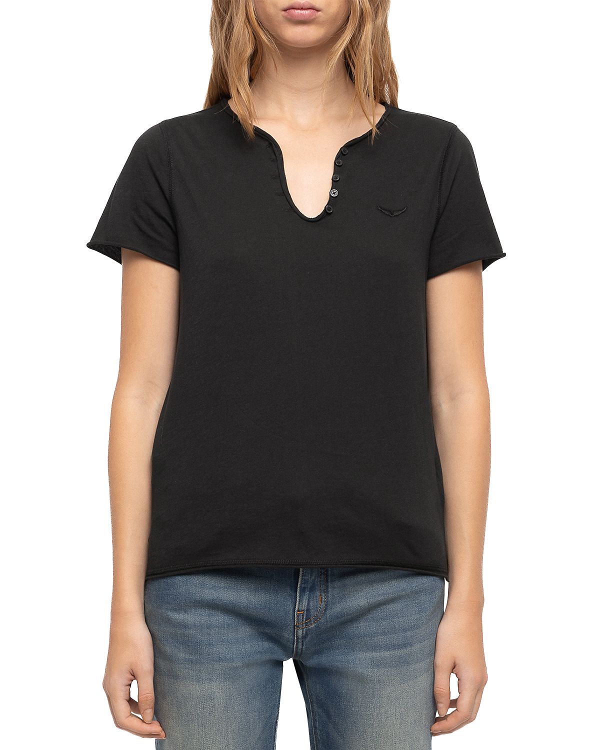 Zadig & Voltaire Cotton Cutout Back Tee