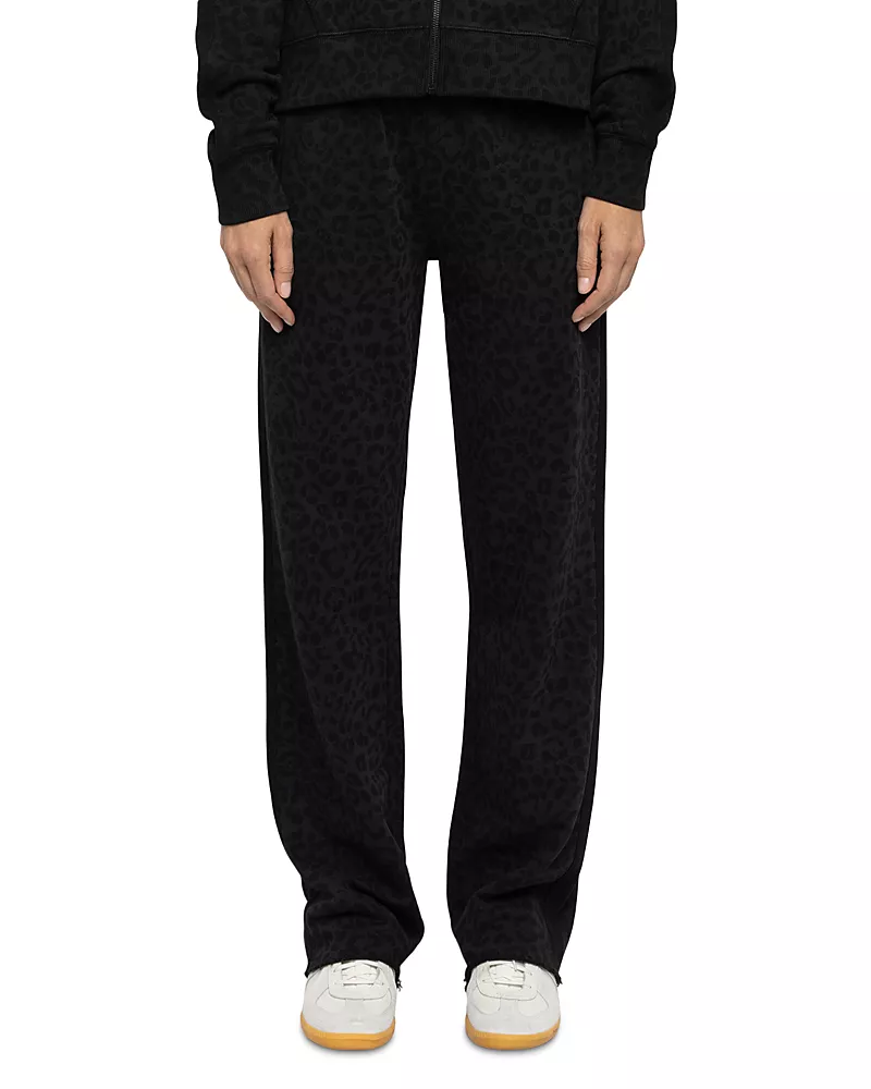 Zadig & Voltaire Chilloh Cotton Leopard Print Pants