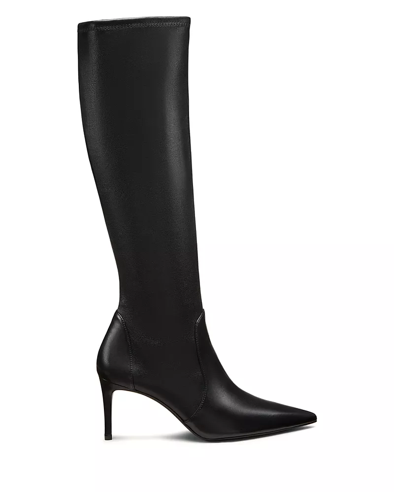 Stuart Weitzman Women's Stuart Power Leather Knee High Boots