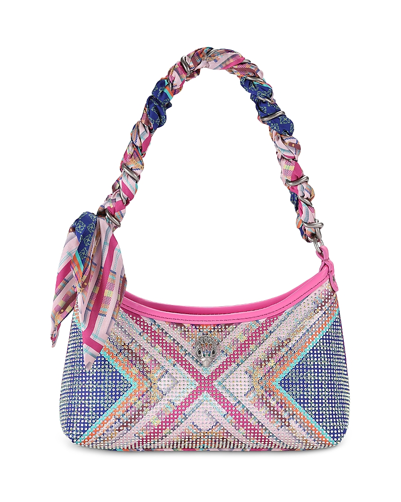Kurt Geiger London Kurt Small Crystal Studded Scarf Sling Shoulder Bag